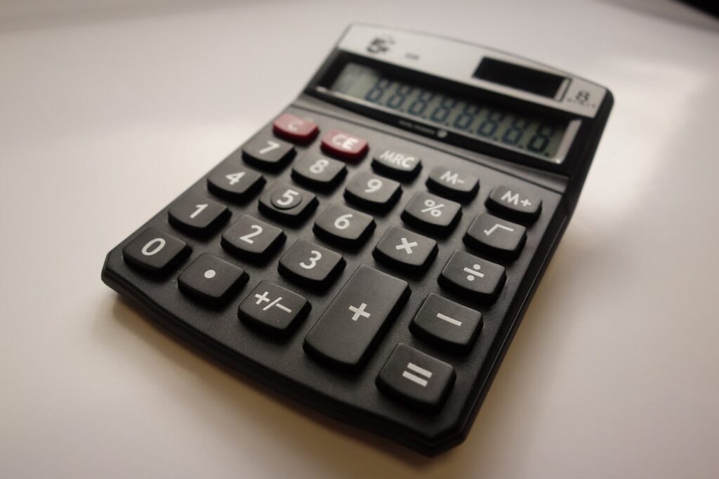 calculator, account, office automation